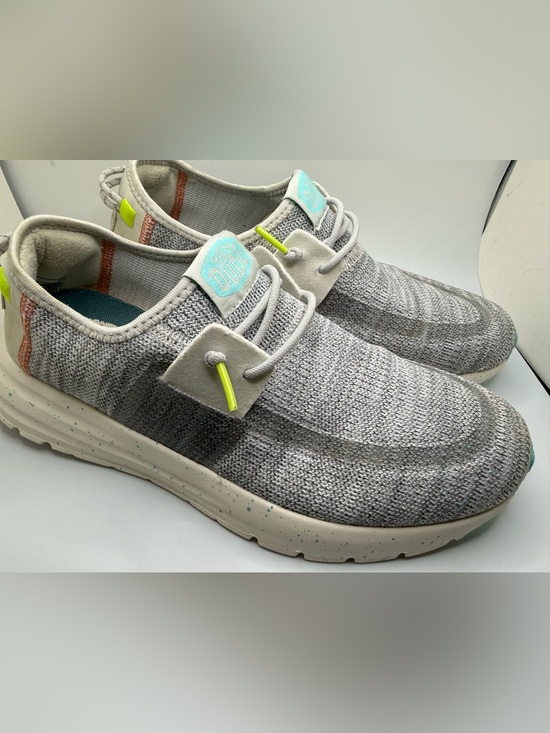Hey Dude Shoes - Woman’s hey dude shoes Sirocco speckly loafer size 9 gray green